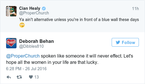 Tweet by @Deborah Behan