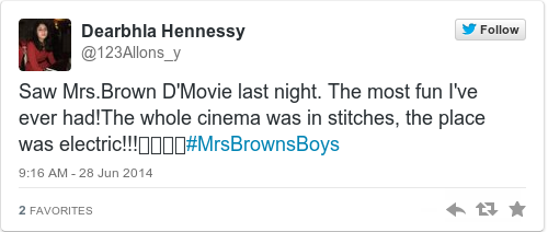 Tweet by @Dearbhla Hennessy