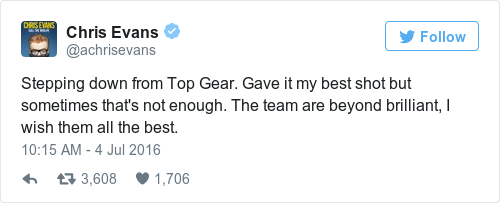 Tweet by @Chris Evans