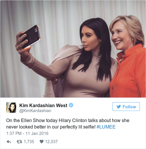 Tweet by @Kim Kardashian West