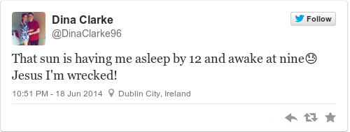 Tweet by @Dina Clarke