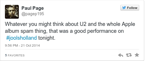 Tweet by @Paul Page
