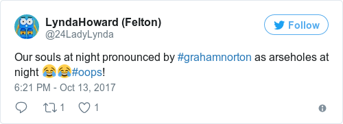 Tweet by @LyndaHoward (Felton)
