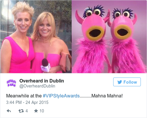 Tweet by @Overheard in Dublin