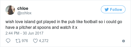 Tweet by @chloe