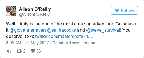 Tweet by @Alison O'Reilly