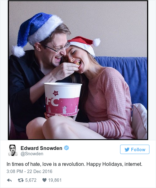 Tweet by @Edward Snowden