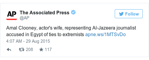 Tweet by @The Associated Press