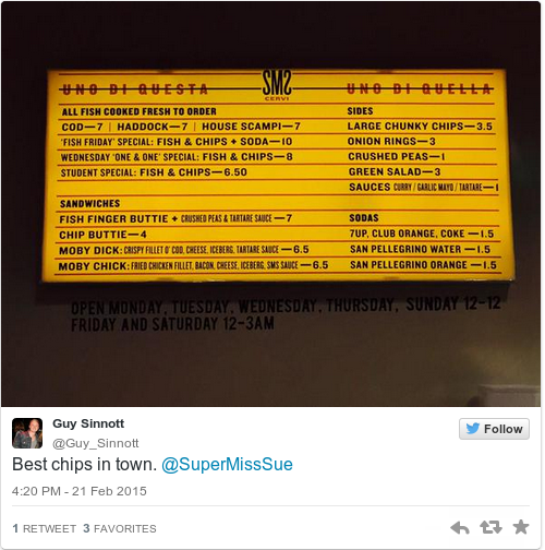 Tweet by @Guy Sinnott
