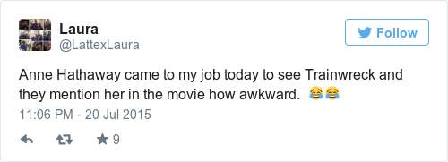 Tweet by @Laura