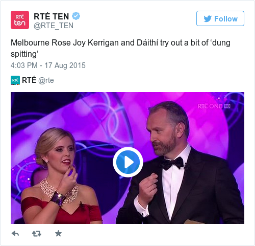 Tweet by @RTÉ TEN