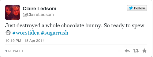 Tweet by @Claire Ledsom