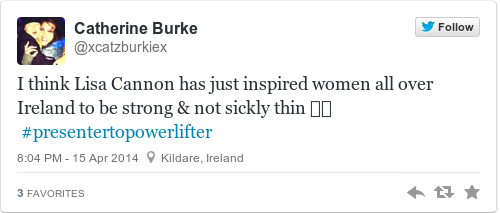 Tweet by @Catherine Burke