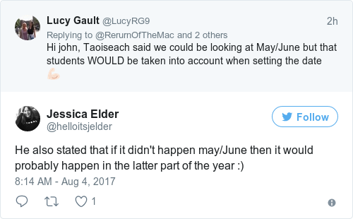 Tweet by @Jessica Elder