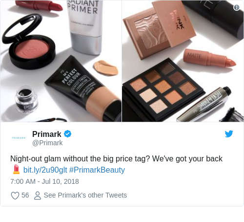 Tweet by @Primark