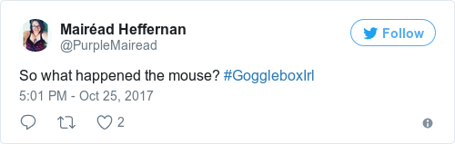 Tweet by @Mairéad Heffernan