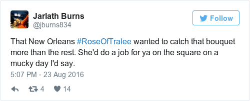 Tweet by @Jarlath Burns