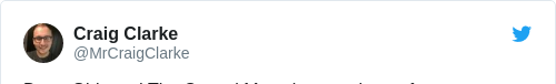 Tweet by @Craig Clarke