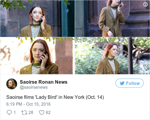 Tweet by @Saoirse Ronan News