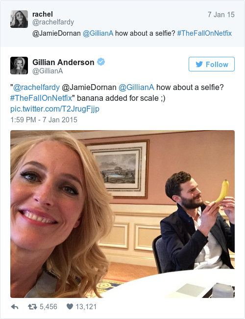 Tweet by @Gillian Anderson