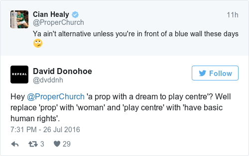 Tweet by @David Donohoe