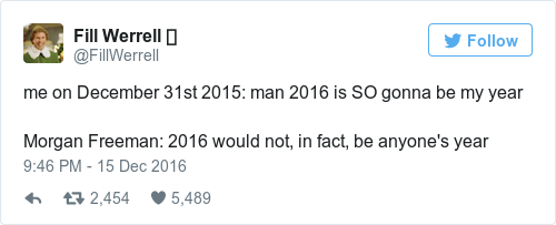 Tweet by @Fill Werrell 🎄