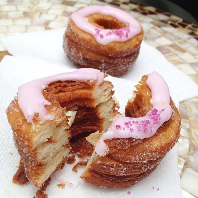 Quick while the French are asleep...behold the Cronut. The delicious, mouthwatering croissant-donut hybrid.