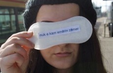 Artist spreads feminist message... on period pads