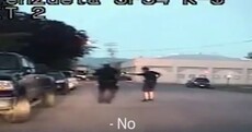 Footage shows moment two police officers shot dead mentally ill pregnant woman