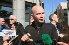 Paul Murphy was a bit concerned there wouldn't be enough bills to bin at his 'Bin your Bills' protest