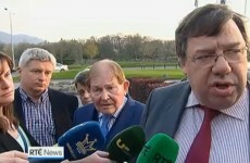 Brian Cowen made a rare public appearance, and was asked about the banking crash