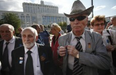 Small turnout for anniversary of Russian 'coup' which led to USSR's collapse