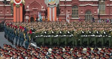 The Red Army made a comeback today to celebrate defeating the Nazis