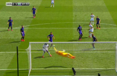 Joe Hart pulled off one of the saves of the season as City guaranteed a top-three finish