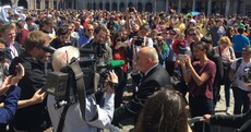 David Norris got an amazing reception at Dublin Castle this afternoon