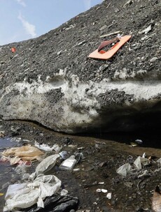 It's 30 degrees in Boston, but there are still massive piles of filthy snow on the ground
