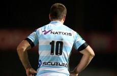 Comin' home: Jonathan Sexton wore the Racing Metro jersey for the last time tonight