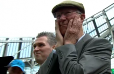 Jack Charlton was moved to tears by a standing ovation at Lansdowne Road