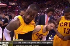 The most famous basketball player in the world accidentally got his lad out on live TV