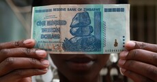 Zimbabwe is now exchanging 40 US cents for $100,000,000,000,000
