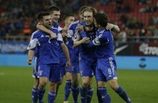 Incredible scenes as Faroe Islands do the double over Euro 2004 champs Greece