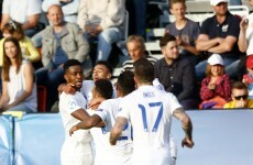 Man United youngster gets England U21s out of jail with late volley