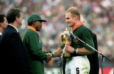 It's 20 years to the day since Mandela presented the Springboks with the Webb Ellis Cup