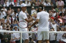 Roger Federer's unbelievable 'hot dog' lob has been a highlight of Day 4 at Wimbledon