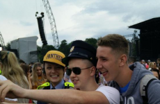The Gardaí were busy taking selfies and seizing naggins at Marlay Park last night