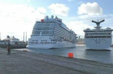 10,000 tourists, four MASSIVE ships: The cruise-liners are jammed into Dublin today