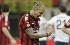 Philippe Mexes caught a volley in the sweetest spot possible against Inter