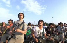 Need a lift on this rainy Friday morning? Here's A THOUSAND people playing a Foo Fighters song
