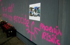 Anti-immigrant graffiti appears in Garden of Remembrance