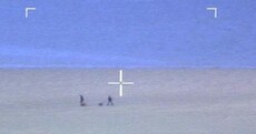 Garda and Coast Guard choppers rescue stranded walkers (and dogs) off Sandymount